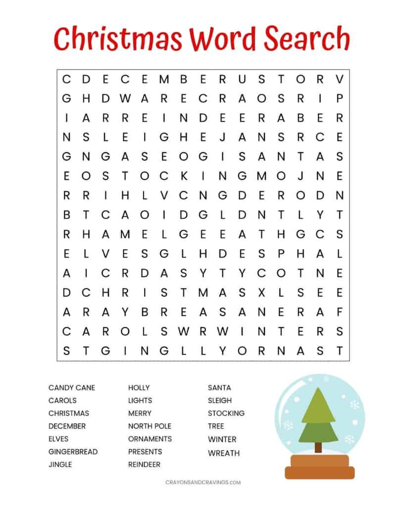 Unwrap the Fun: Your Free Christmas Word Search Awaits!