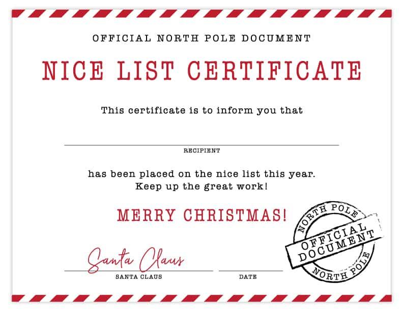 Crafting⁢ the‌ Ultimate Nice List Certificate:‍ A Guide ​for Future​ Elves