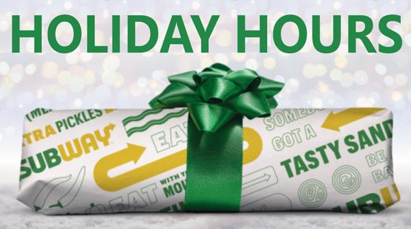 Subway Christmas Hours: Ho-Ho-Hold the Sandwiches!