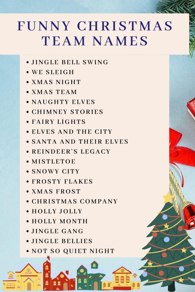 From Santa to Silliness:⁣ Best Team Names Inspired by Christmas Classics